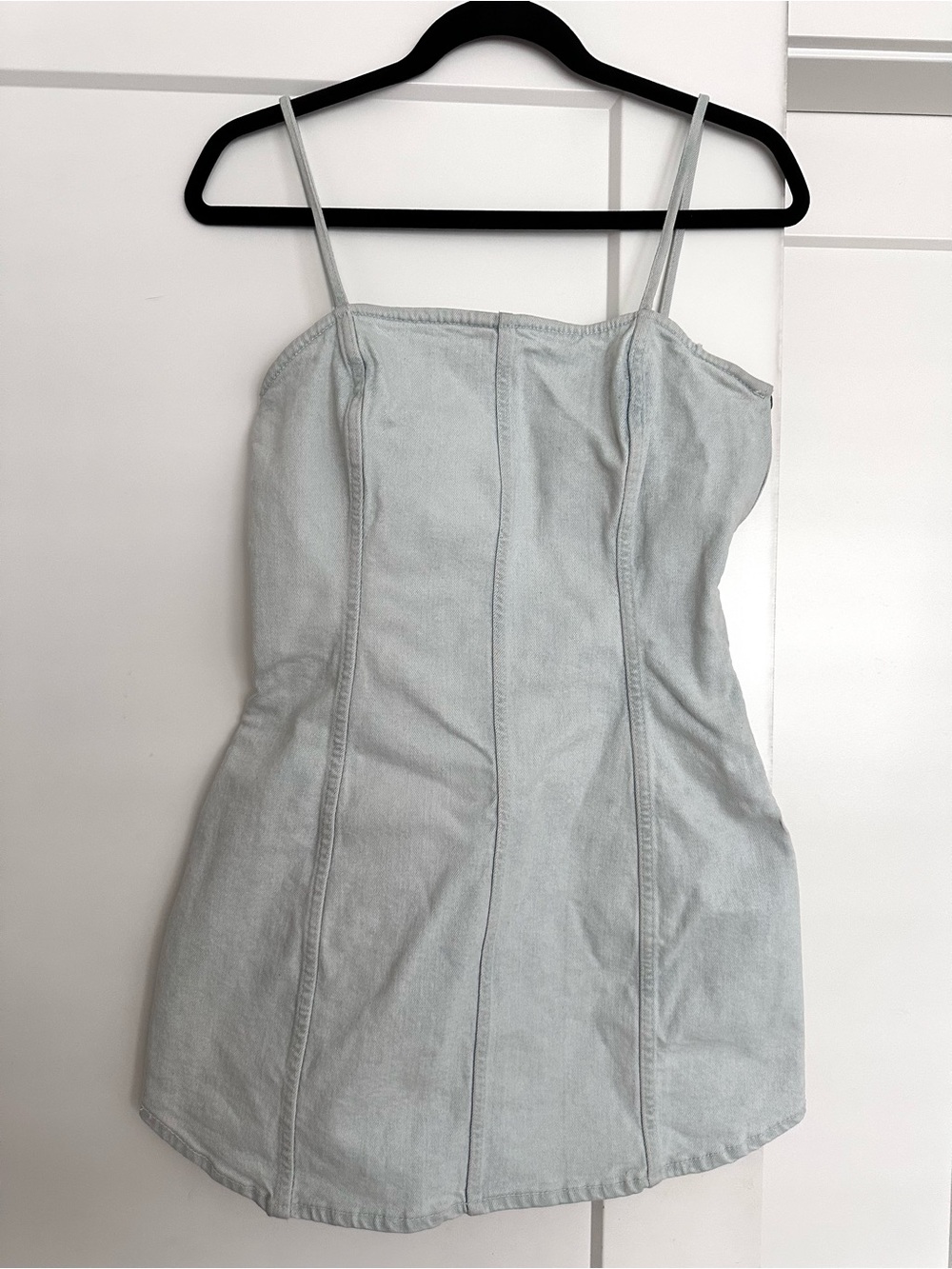 Zara Pale Mint Denim Dress